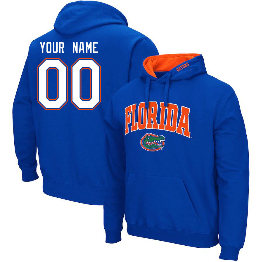 Custom Florida Gators Name And Number College Hoodie-Royal - Click Image to Close